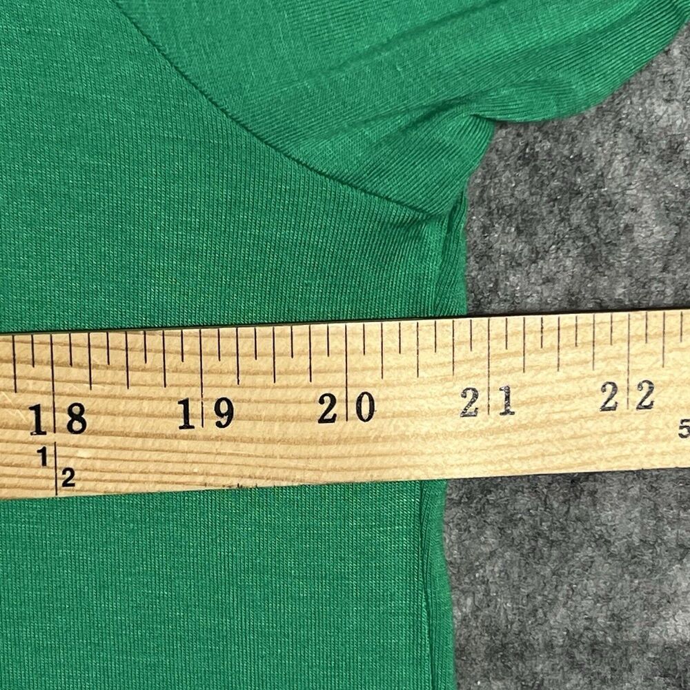 Kim & Cami Tunic Top Women's 1X Semi Sheer Tunic Blouse Green - Picture 6 of 13